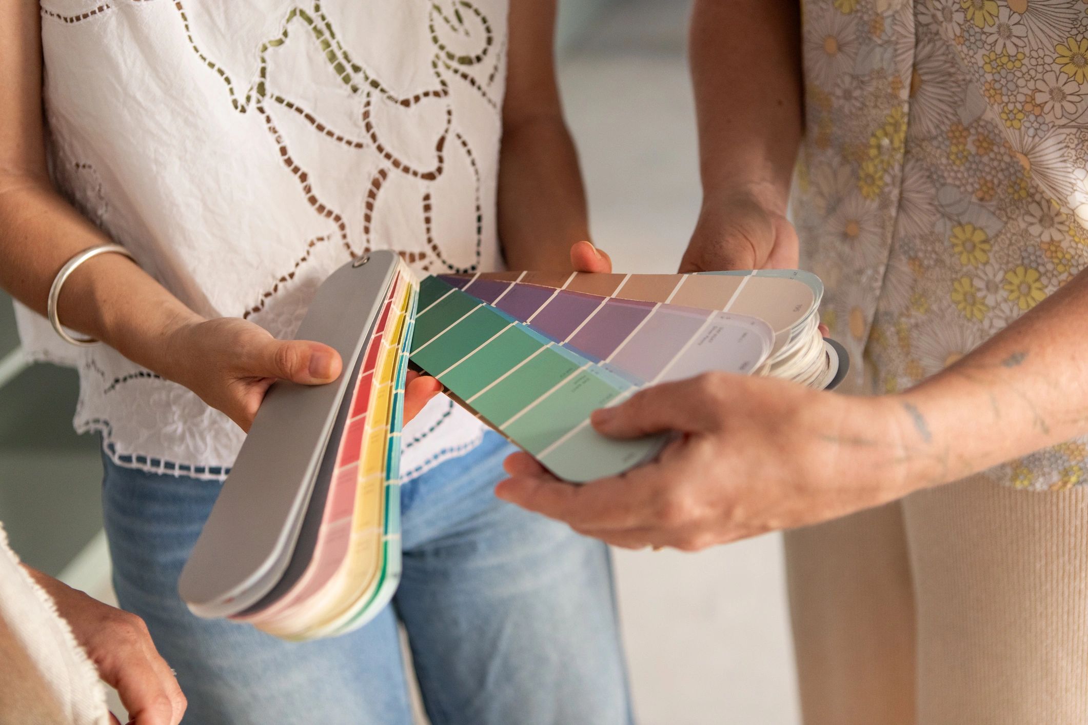 color consultation with paint swatches